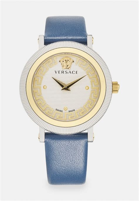 versace horloge blauw|versace lady watch.